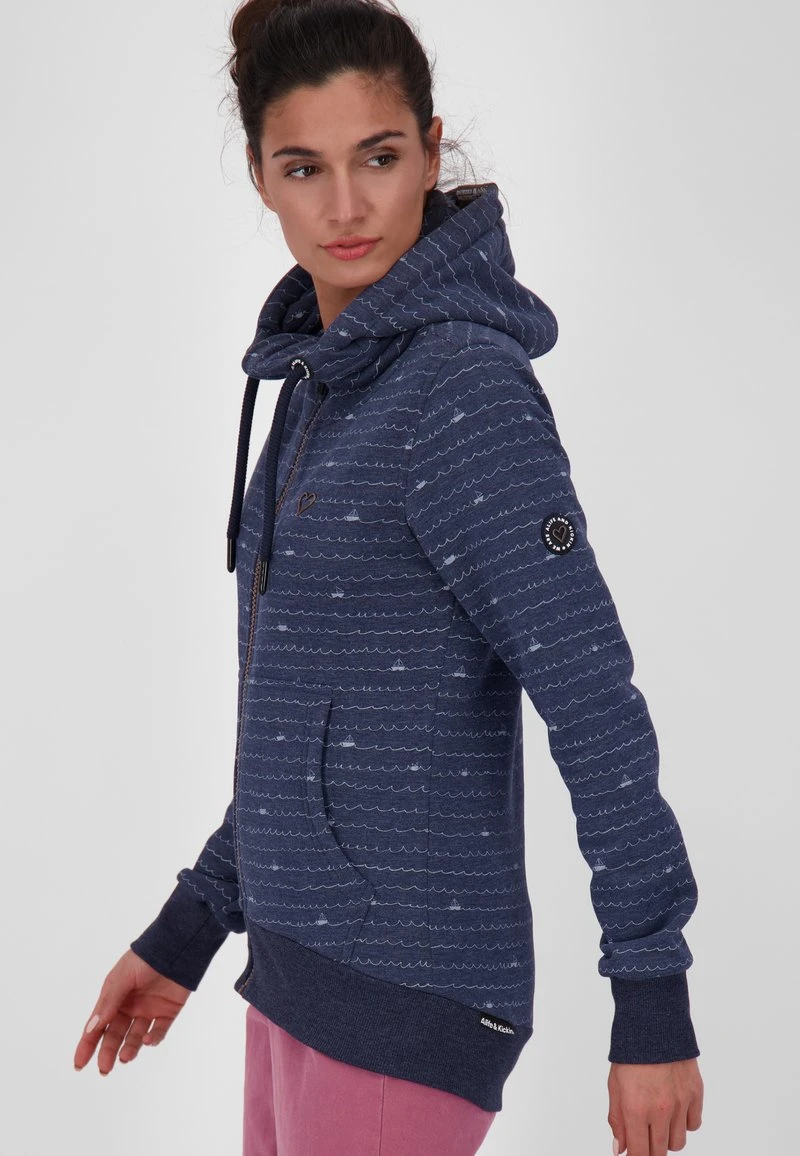 YASMIN - Sweatjacke - Marine Melange 5 YASMIN - Sweatjacke - Marine Melange – Bild 5