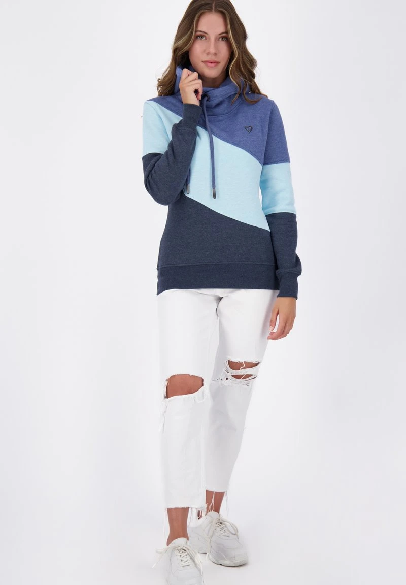 Kapuzenpullover - Marine Melange 2 Kapuzenpullover - Marine Melange – Bild 2