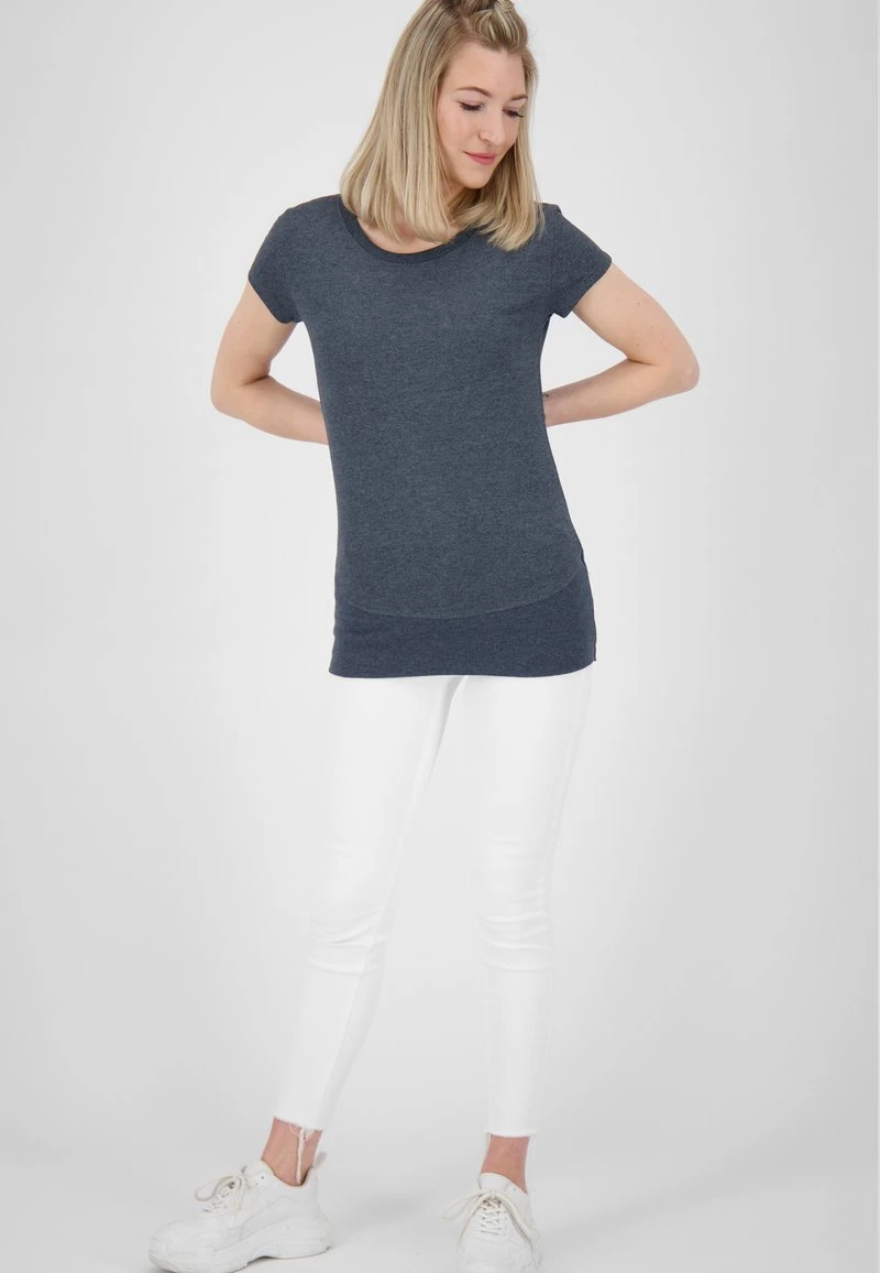 KIKOAK A - T-Shirt Basic - Marine Melange 2 KIKOAK A - T-Shirt Basic - Marine Melange – Bild 2