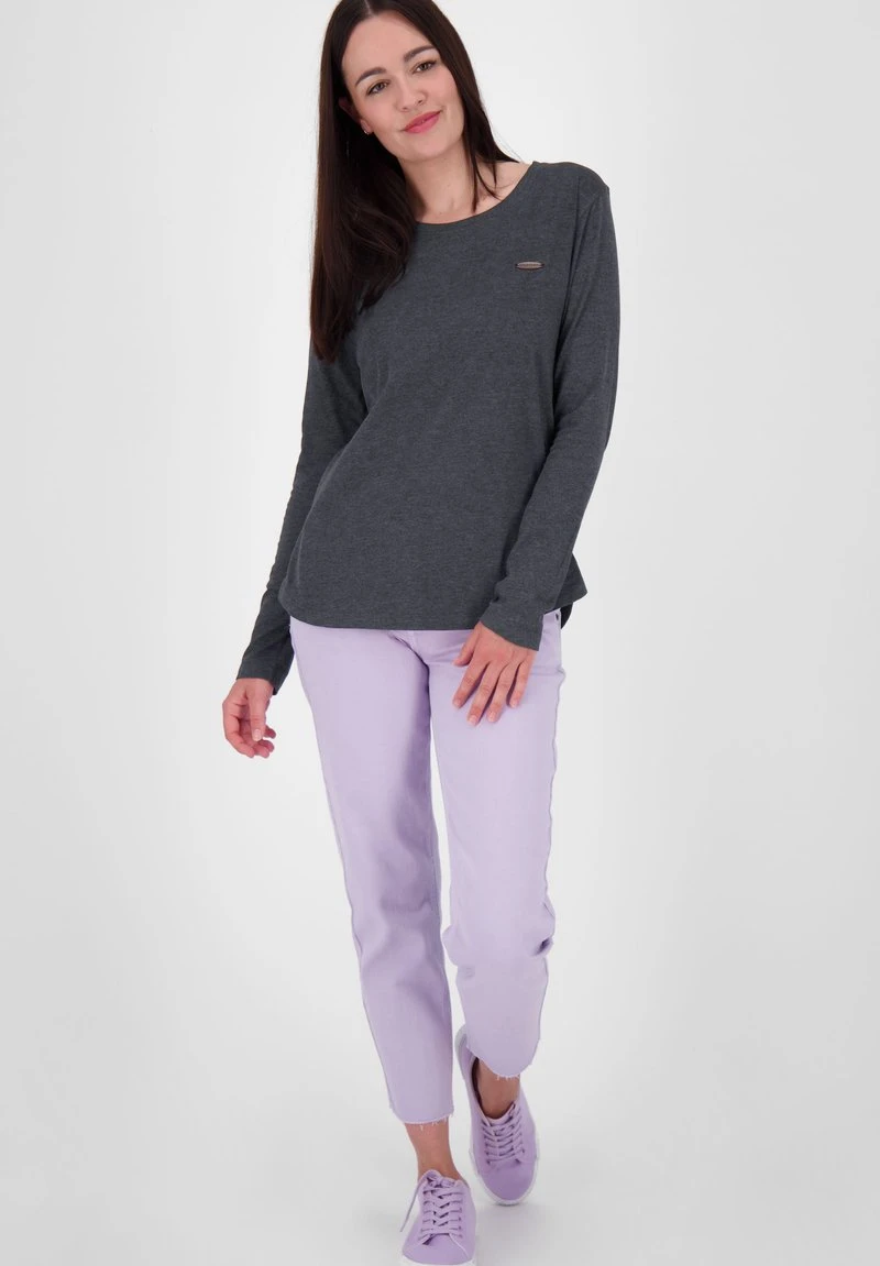 LEAAK A - Langarmshirt - Moonless Melange 2 LEAAK A - Langarmshirt - Moonless Melange – Bild 2