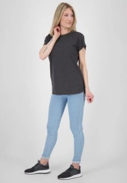 MINNYAK - T-Shirt Basic - Moonless Melange -Alife & Kickin c08ad2ded0ff425c9a4178acb6ec8b96