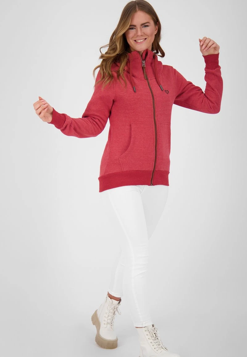 YASMINAK A - Sweatjacke - Cranberry Melange 2 YASMINAK A - Sweatjacke - Cranberry Melange – Bild 2