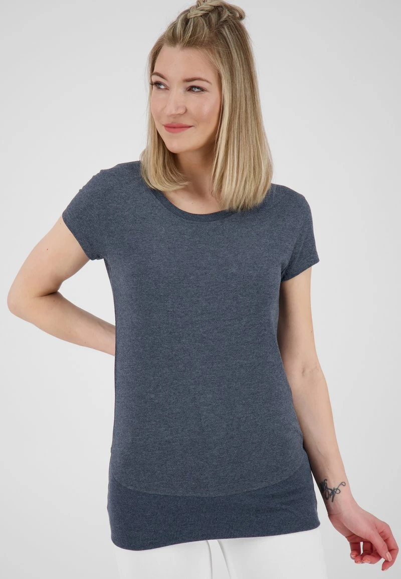 KIKOAK A - T-Shirt Basic - Marine Melange 1 KIKOAK A - T-Shirt Basic - Marine Melange