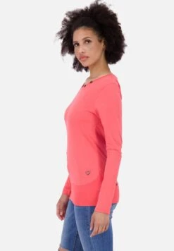 CONNYAK - Langarmshirt - Coral Melange -Alife & Kickin d36b286c871f4174a65e81a2fdb16fd8