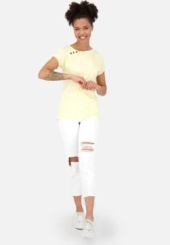 JULIAAK B - T-Shirt Print - Butter Melange 7 JULIAAK B - T-Shirt Print - Butter Melange -Alife & Kickin d3eb7362aaff4630b86bf8403d1412ec