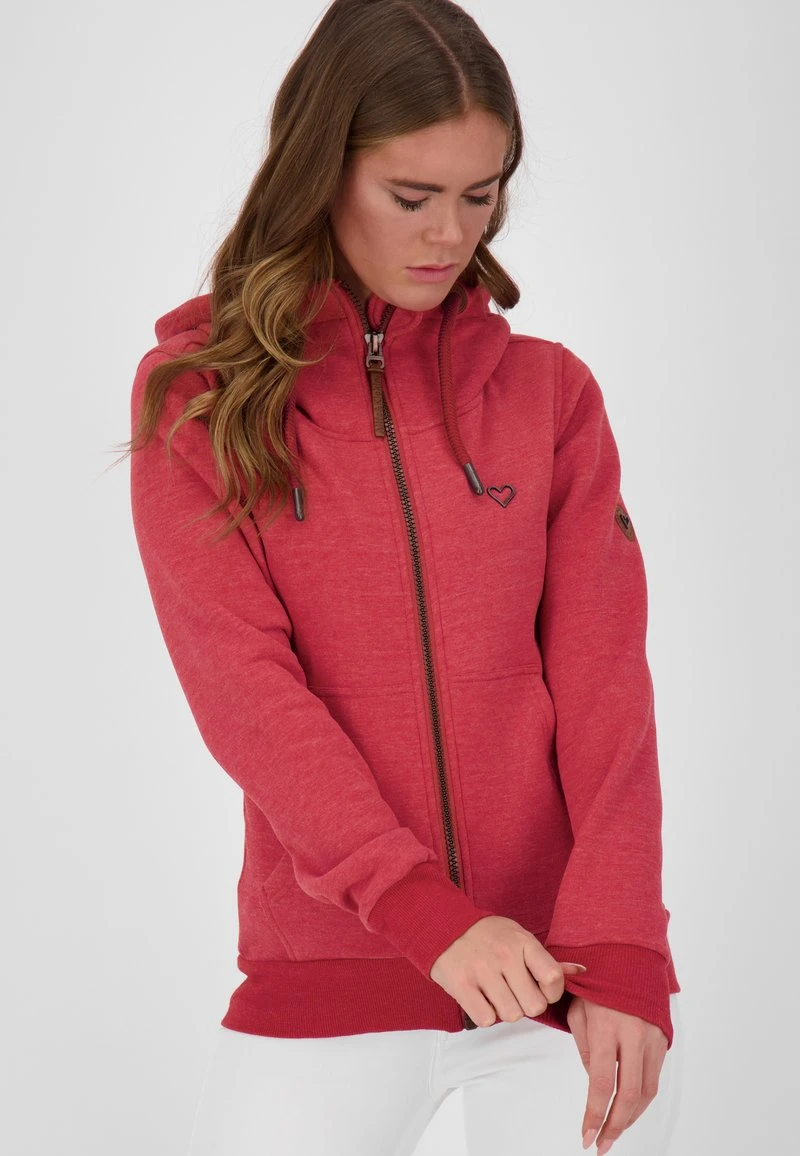 YASMINAK A - Sweatjacke - Cranberry Melange 1 YASMINAK A - Sweatjacke - Cranberry Melange