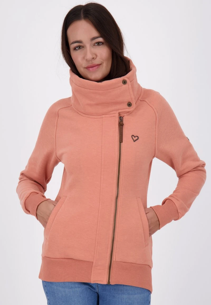 MERTEAK - Sweatjacke - Mahagonium Melange 1 MERTEAK - Sweatjacke - Mahagonium Melange