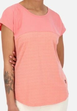 CLARETTAAK - T-Shirt Print - Peach Melange 10 CLARETTAAK - T-Shirt Print - Peach Melange -Alife & Kickin dab366b4bef943988cdfe06471487e12