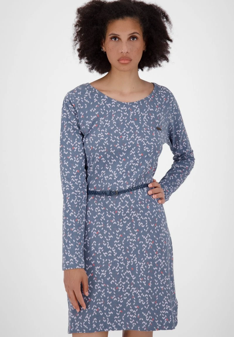 ELLINAK B LONGSLEEVE - Etuikleid - Nightblue Melange 1 ELLINAK B LONGSLEEVE - Etuikleid - Nightblue Melange