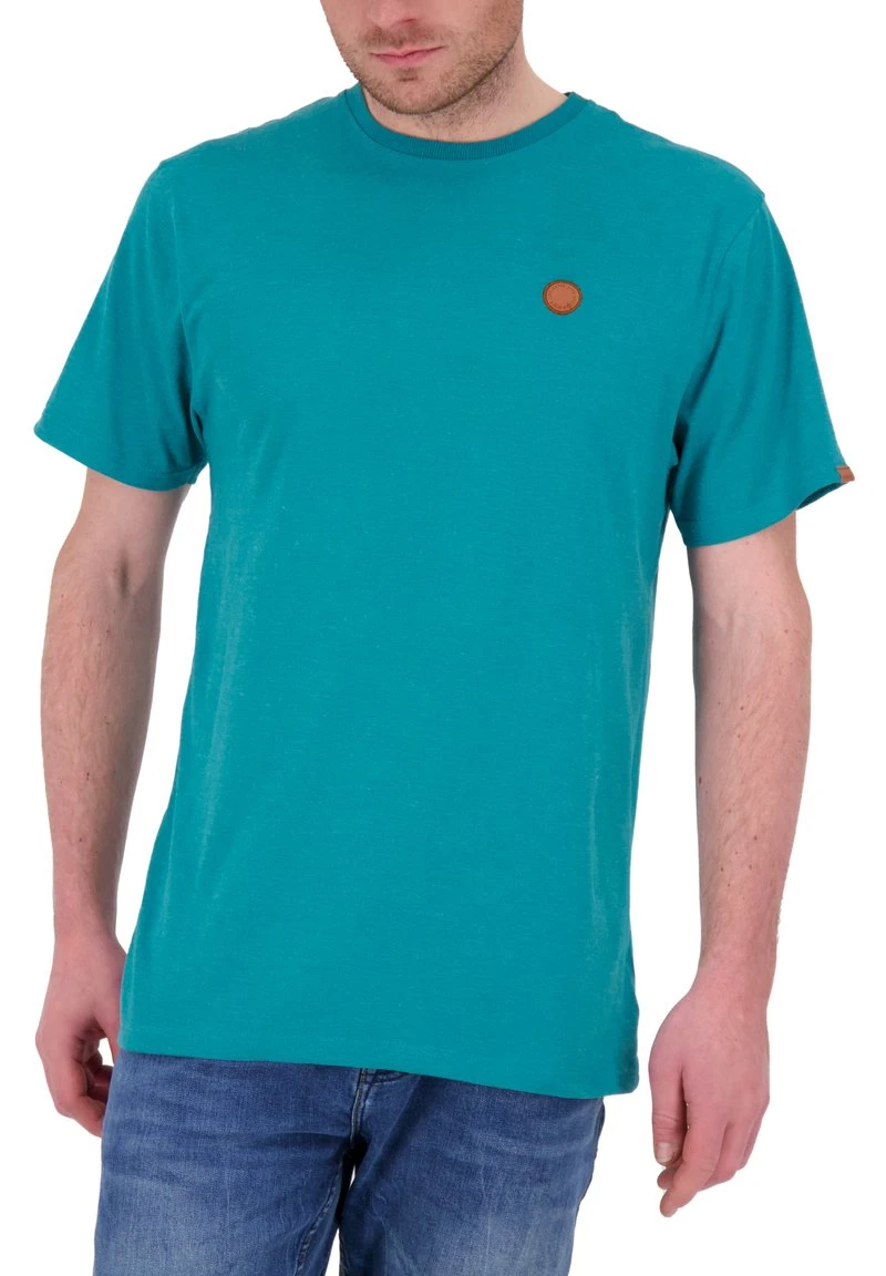 MADDOXAK A KURZARM - T-Shirt Basic - Peacock Melange 6 MADDOXAK A KURZARM - T-Shirt Basic - Peacock Melange – Bild 6