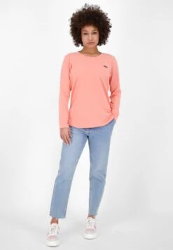 LEAAK A LONGSLEEVE - Langarmshirt - Peach Melange -Alife & Kickin e3cd471bb0e64521ba08a9ccceab8f79