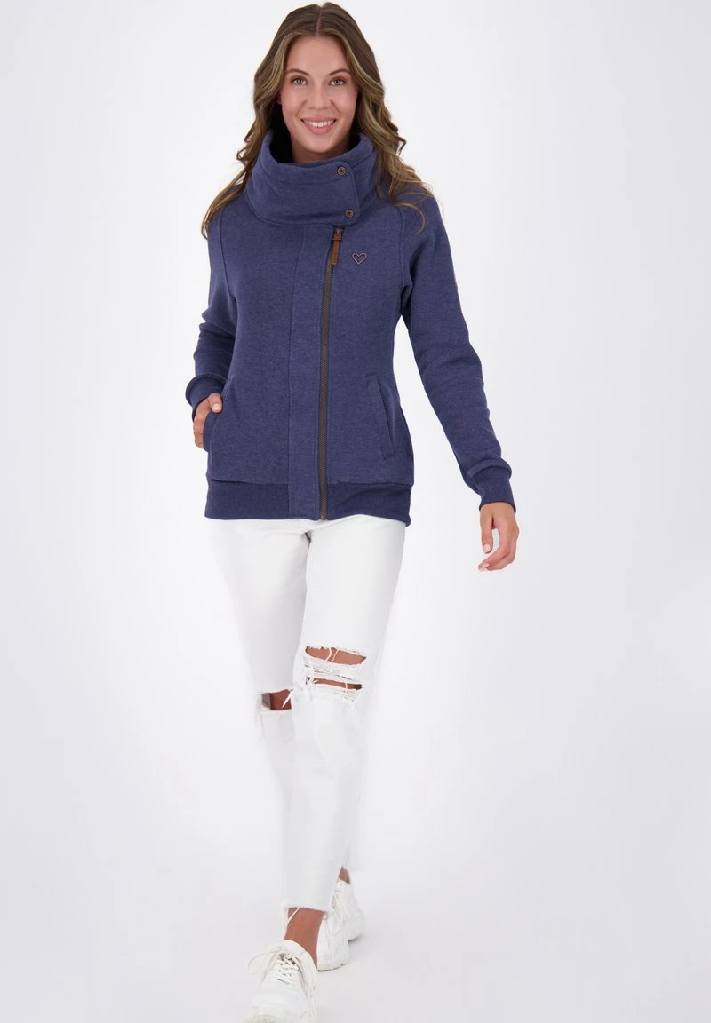 MERTEAK - Sweatjacke - Marine Melange 2 MERTEAK - Sweatjacke - Marine Melange – Bild 2