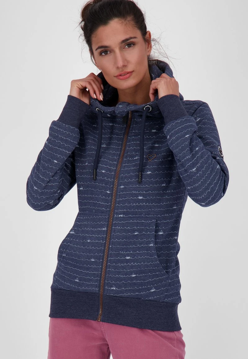 YASMIN - Sweatjacke - Marine Melange 1 YASMIN - Sweatjacke - Marine Melange
