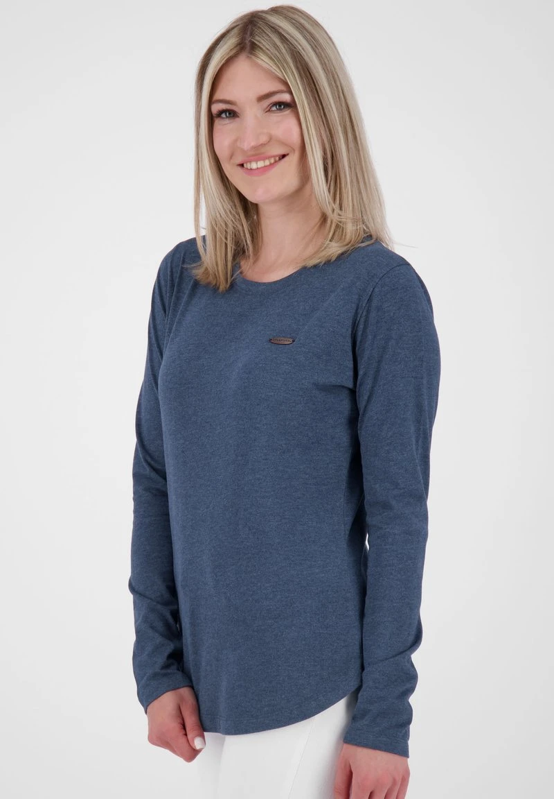 LEAAK A - Langarmshirt - Marine Melange 5 LEAAK A - Langarmshirt - Marine Melange – Bild 5