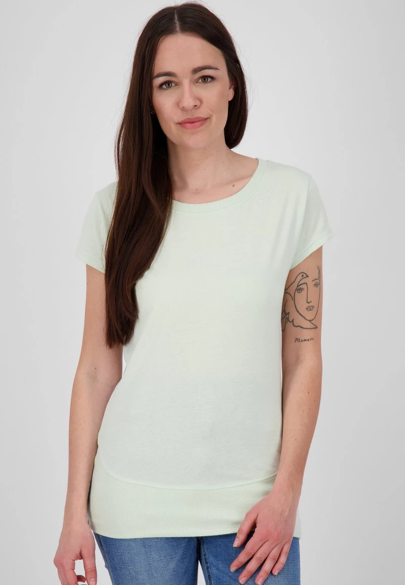 KIKOAK A - T-Shirt Basic - Teal Melange 1 KIKOAK A - T-Shirt Basic - Teal Melange