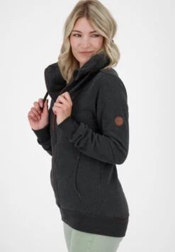 VIVIAN - Sweatjacke - Moonless Melange 11 VIVIAN - Sweatjacke - Moonless Melange -Alife & Kickin f287ba9c25514f899f037dc390969787