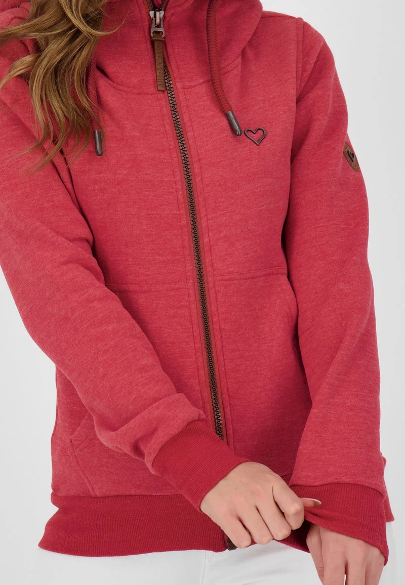 YASMINAK A - Sweatjacke - Cranberry Melange 4 YASMINAK A - Sweatjacke - Cranberry Melange – Bild 4