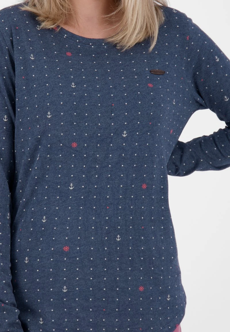 LEAAK B LONGSLEEVE - Langarmshirt - Marine Melange 4 LEAAK B LONGSLEEVE - Langarmshirt - Marine Melange – Bild 4