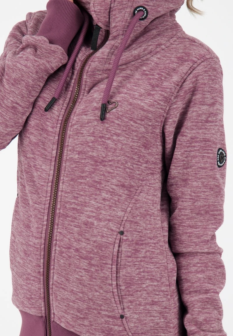 VIVIANAK F - Sweatjacke - Mulberry Melange 4 VIVIANAK F - Sweatjacke - Mulberry Melange – Bild 4