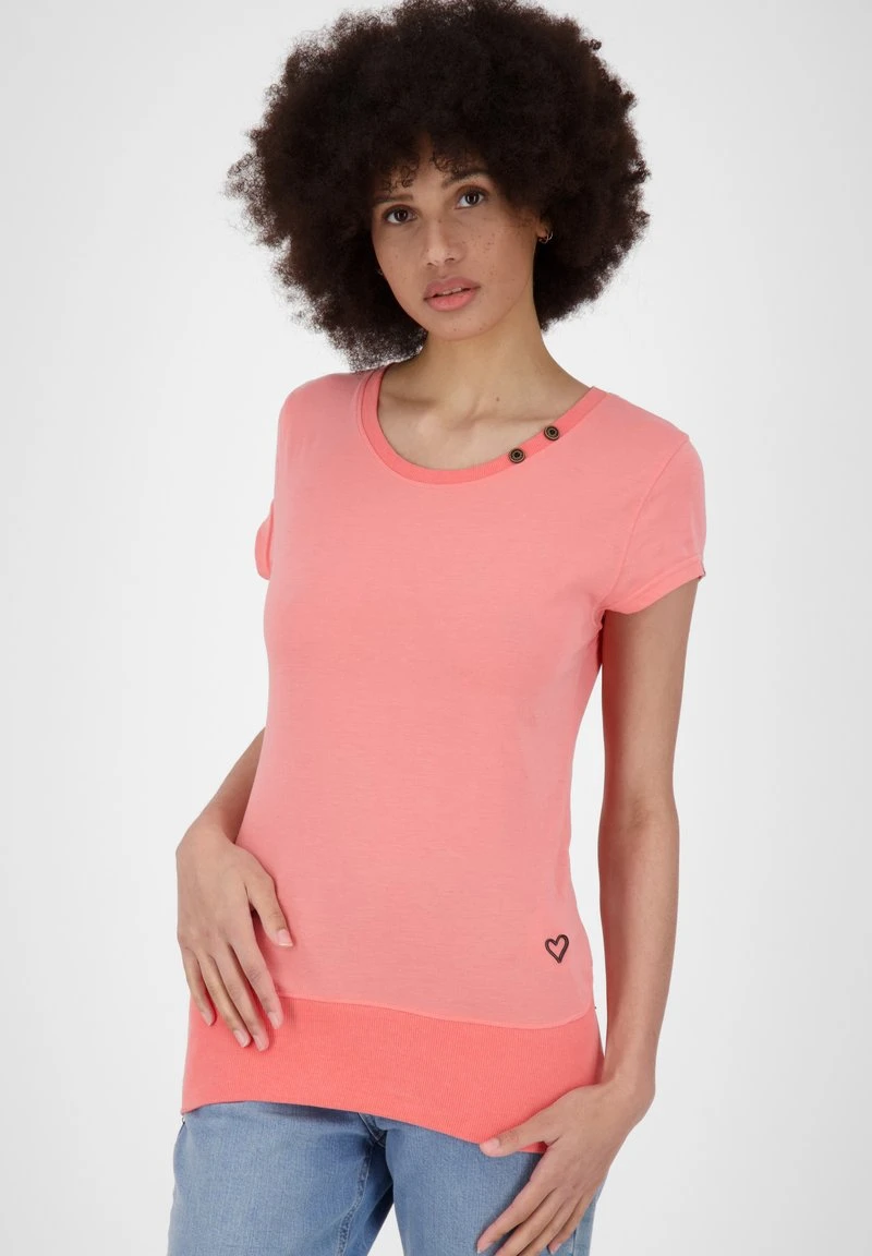 COCOAK A - T-Shirt Basic - Peach Melange 1 COCOAK A - T-Shirt Basic - Peach Melange